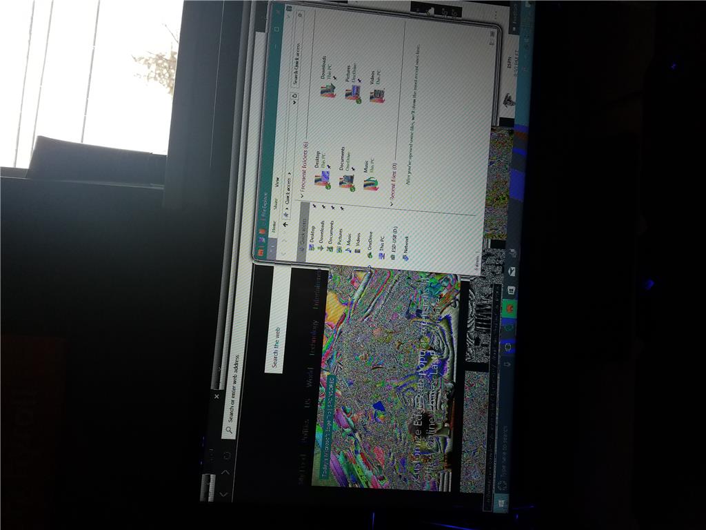 Discolored messed up display after updating graphics card driver ...