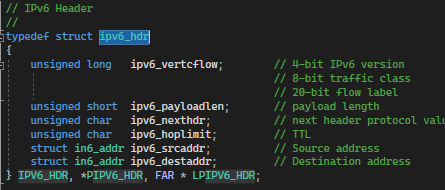 ipv6 header