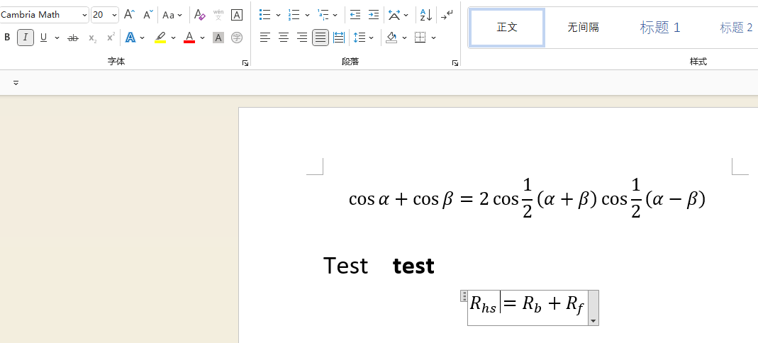 Math equation going bold in Docx. - Microsoft Q&A