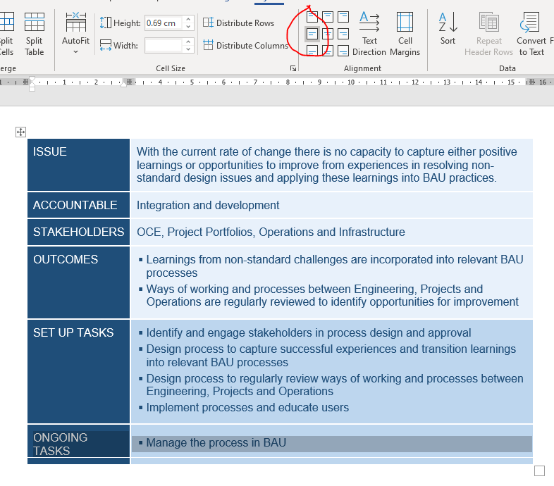 Tables in Word putting a line across the cell in the table - Microsoft Q&A