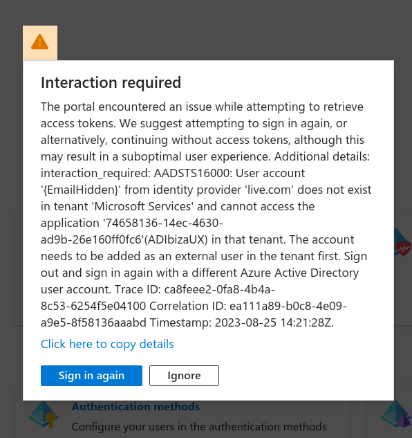 MVLS access warning due to azure tenant - Microsoft Q&A