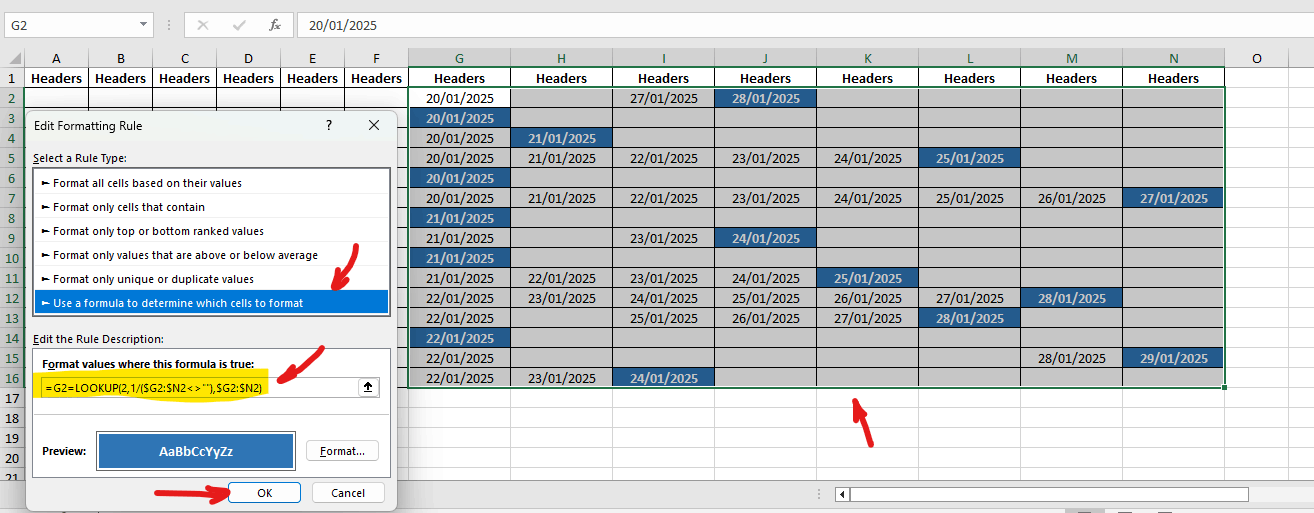 Question on Conditional Formatting - Microsoft Q&A