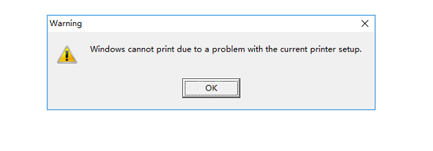 系统打印时偶发报错：Windows cannot print due to a problem with the current ...