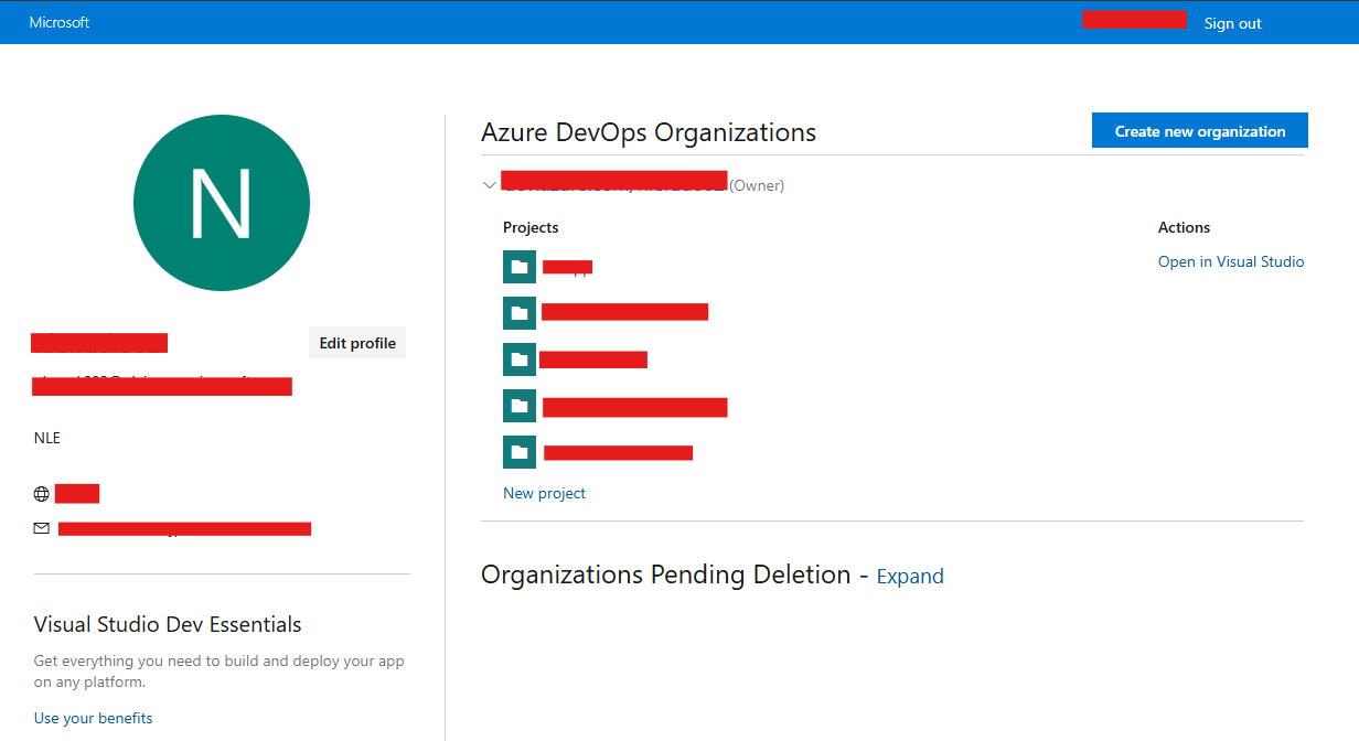 Resource Group with Azure DevOps Organization service - Microsoft Q&A