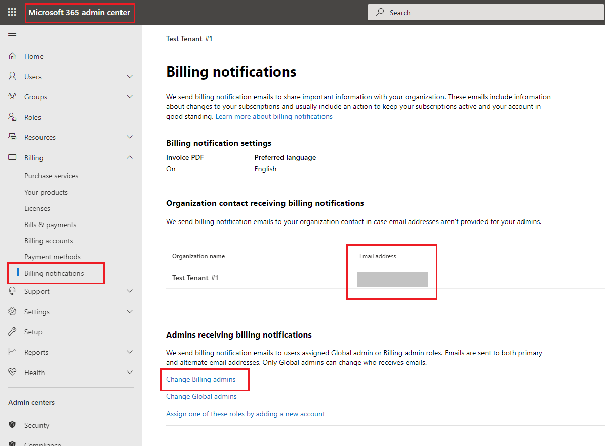 Microsoft keep emailing me invoices to a personal address; I left the ...