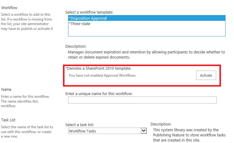 Problem enabling the Approval workflow in Sharepoint Online - Microsoft Q&A