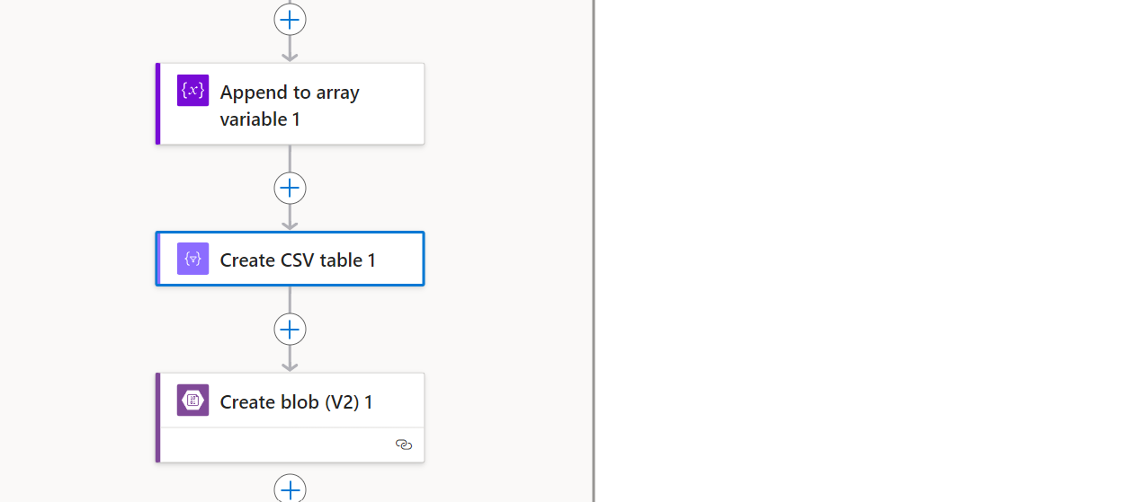 csv action