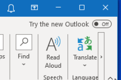 Where is the File button gone in the new outlook? - Microsoft Q&A