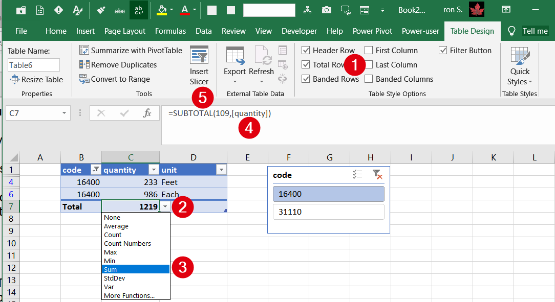 I have a coded excel sheet and I need to add units that match ...