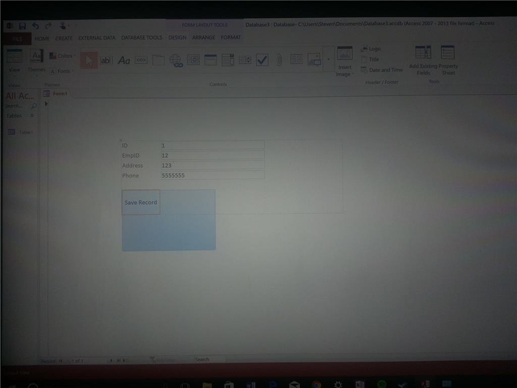 Microsoft Access 2013 Command Button Sizing Issue - Microsoft Q&A
