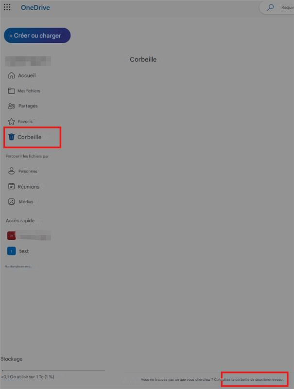 OneDriveRequin+ Créer ou chargerCorbeilleAccueilMes fichiers8PartagésFavorisCorbeilleParcourir les fichiers parPersonnesRéunionsMédiasAccès rapide1testPlus d'emplacements...Stockage<0,1 Go utilisé sur 1 To (1 %)Vous ne trouvez pas ce que vous cherchez ? Consultez la corbeille de deuxième niveau