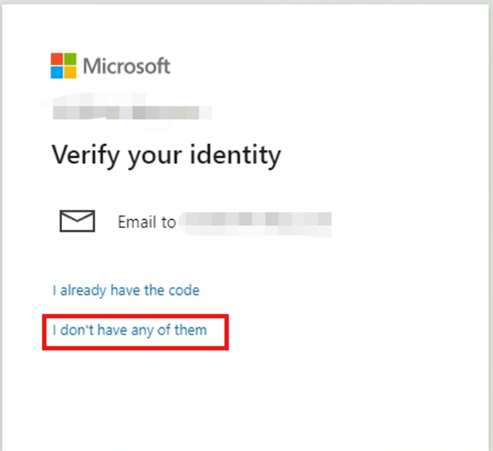 I can't receive the code from my recovery email. - Microsoft Q&A