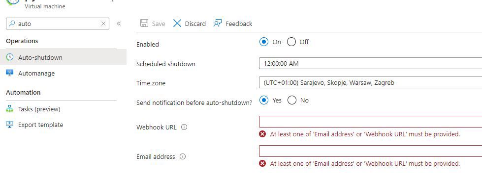 auto-shutdown