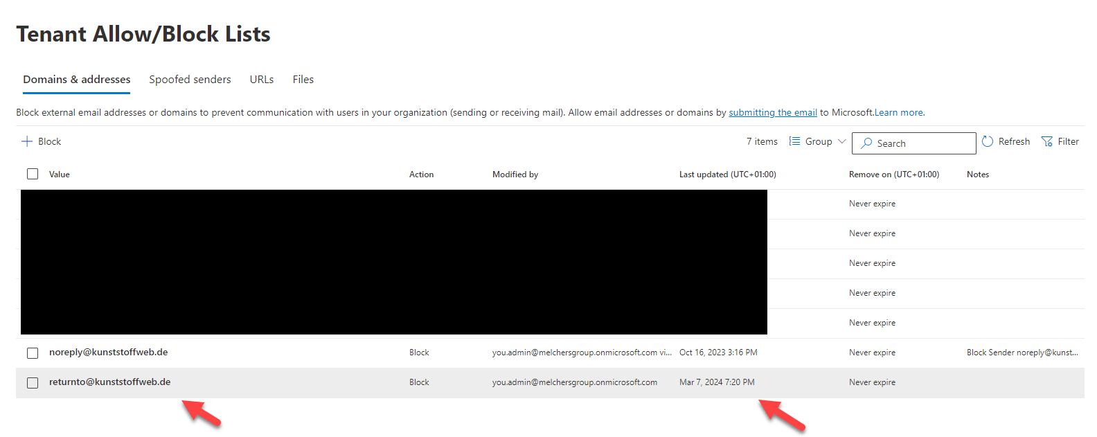 Block Sender in MS Defender - Microsoft Q&A
