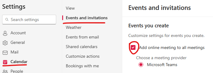 Microsoft teams feature is missing from new outlook - Microsoft Q&A