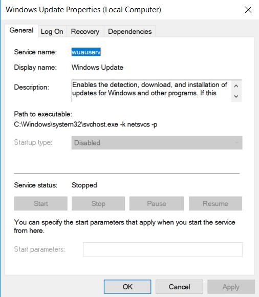 Cant install optional feature and cant re enable windows update ...