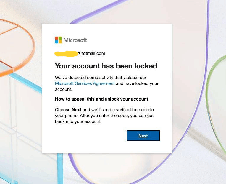 Urgent Help Needed: Microsoft has locked my Hotmail personal Account ...