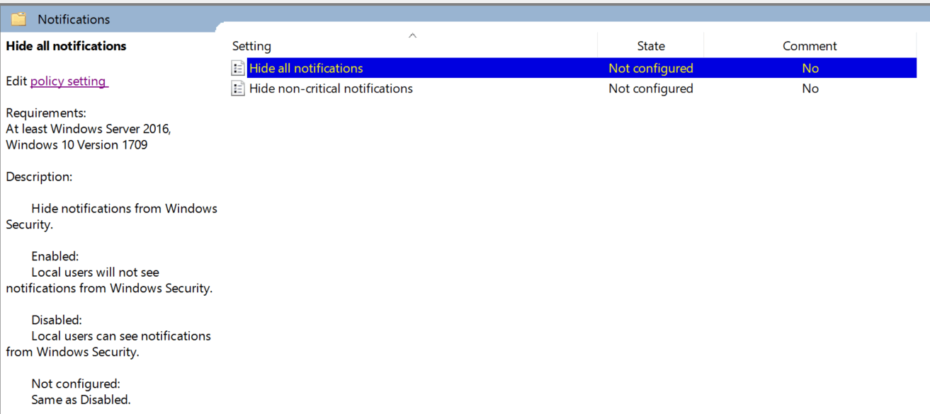 microsoft antivirus defender not giving notifications - Microsoft Q&A