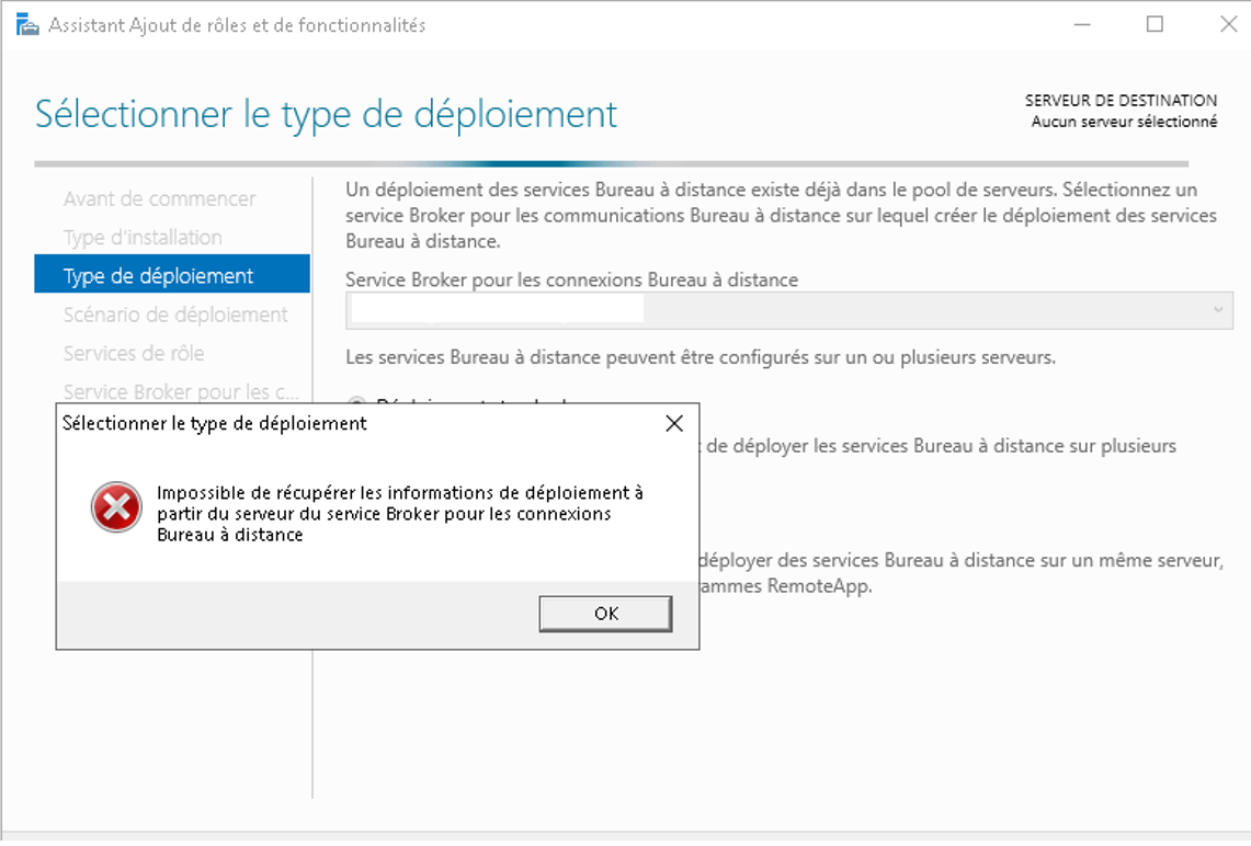Unable to manage RDS deployments on Remote Desktop Services Overview ...