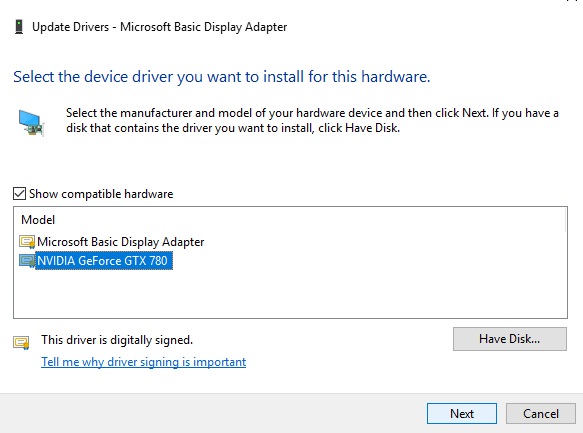 Help! I can't install nvidia display driver on windows 10 - Microsoft Q&A
