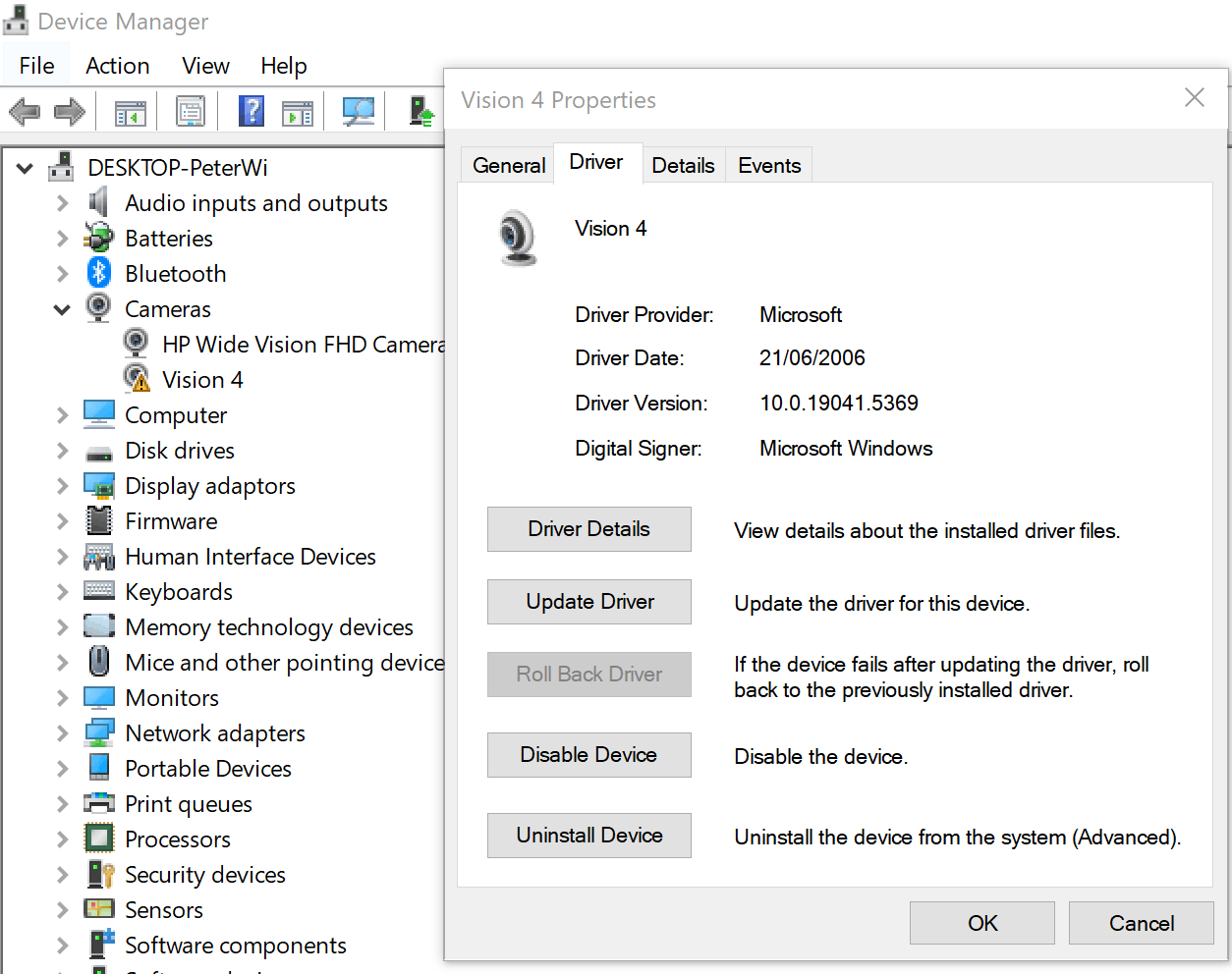 USB cameras no longer connecting - Microsoft Q&A