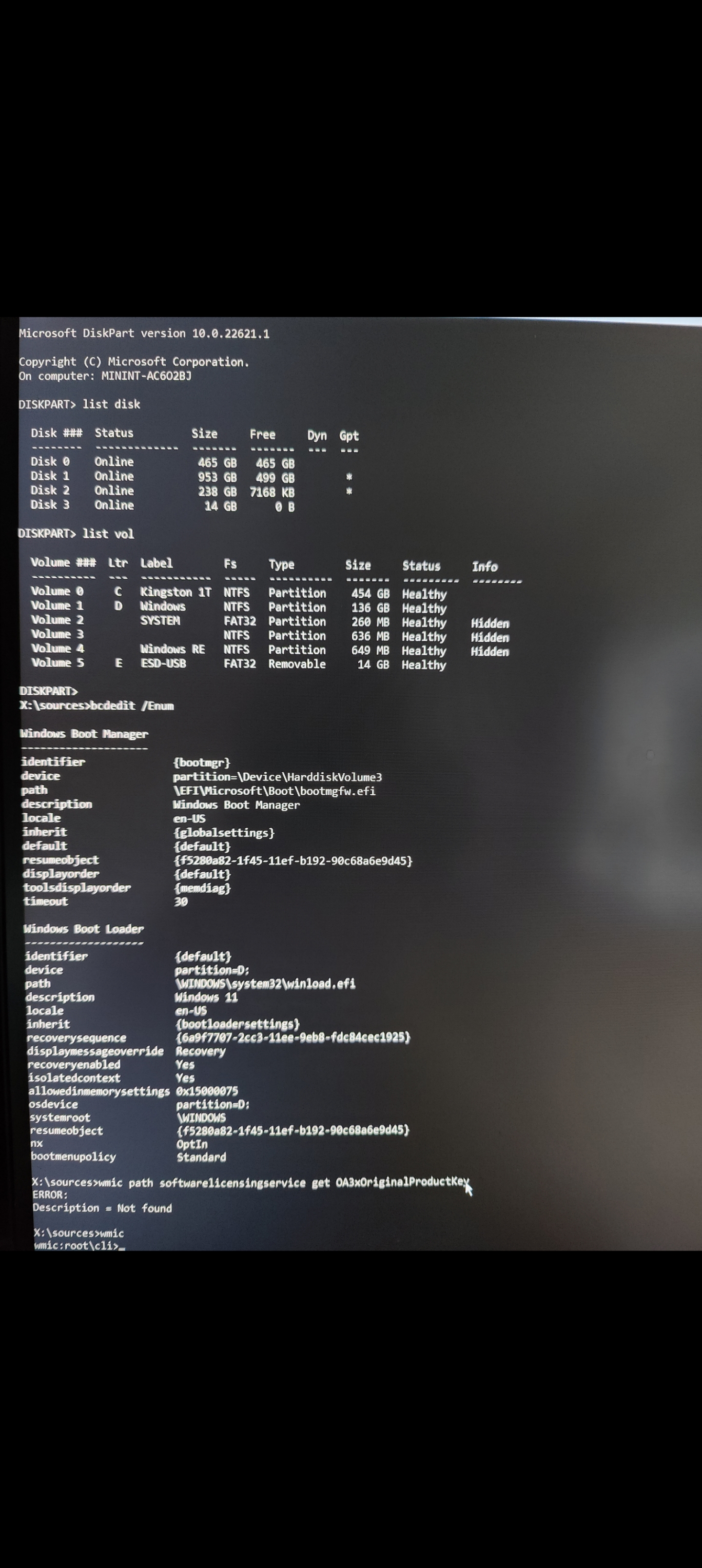 Cannot boot into windows after adding second drive - recover activation ...