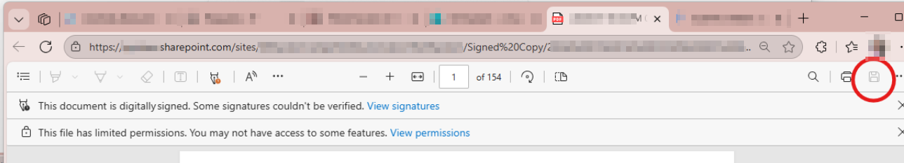 Signed Copy's Download button is disabled starting 16/1/2026 in ...