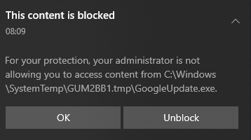 GoogleUpdate.exe and Controlled Folder Access - Microsoft Q&A