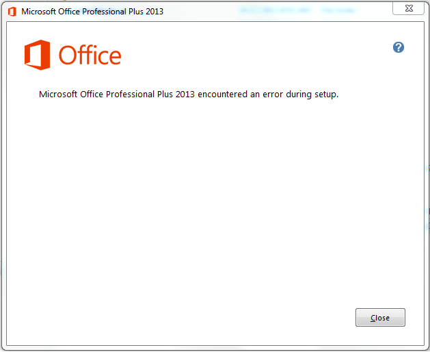 Error when installing Office2013 Pro Plus from downloaded ISO file