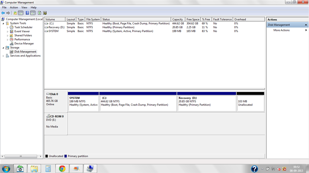 How to shrink disk volume in the following weird condition? - Microsoft Q&A