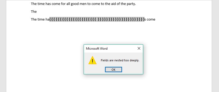 Word 2016 error with 13 brackets inserting when I press Ctrl key ...