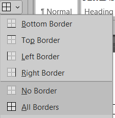why are the borders in my table not displaying - Microsoft Q&A