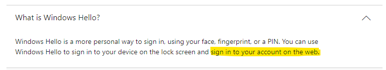 How do I only use my windows hello PIN to log into my personal vault on ...