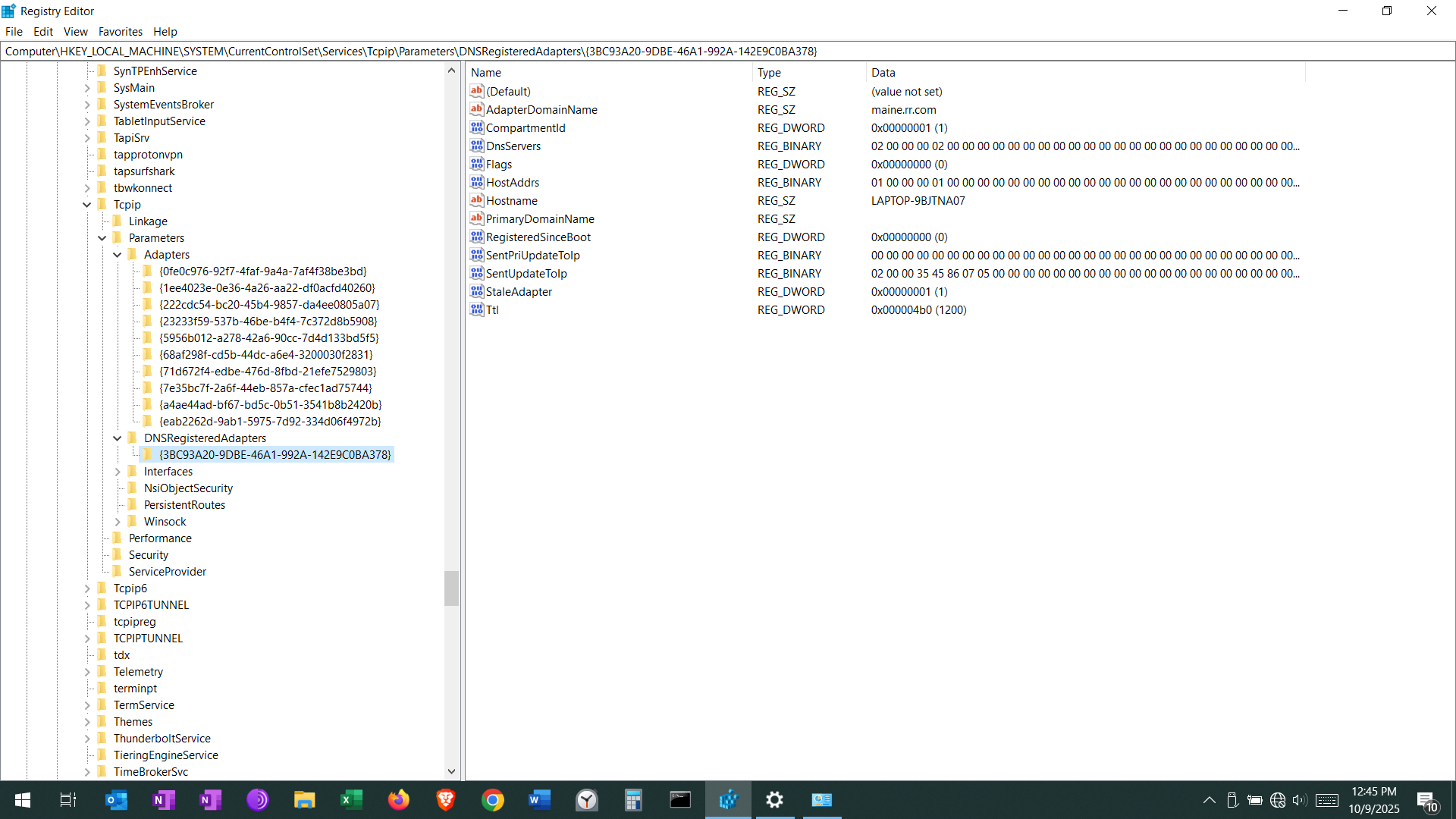 dns registered adapters2