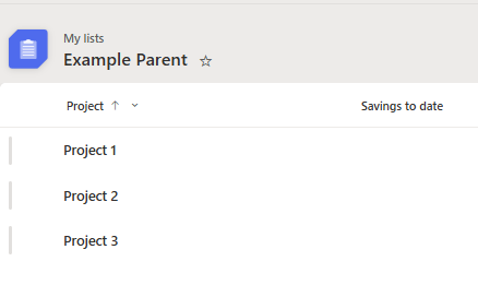 Parent list