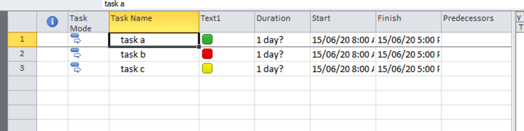 MS Project formatting - Microsoft Q&A