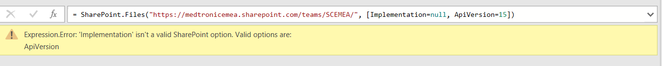 Power query failed to load from share point - Microsoft Q&A