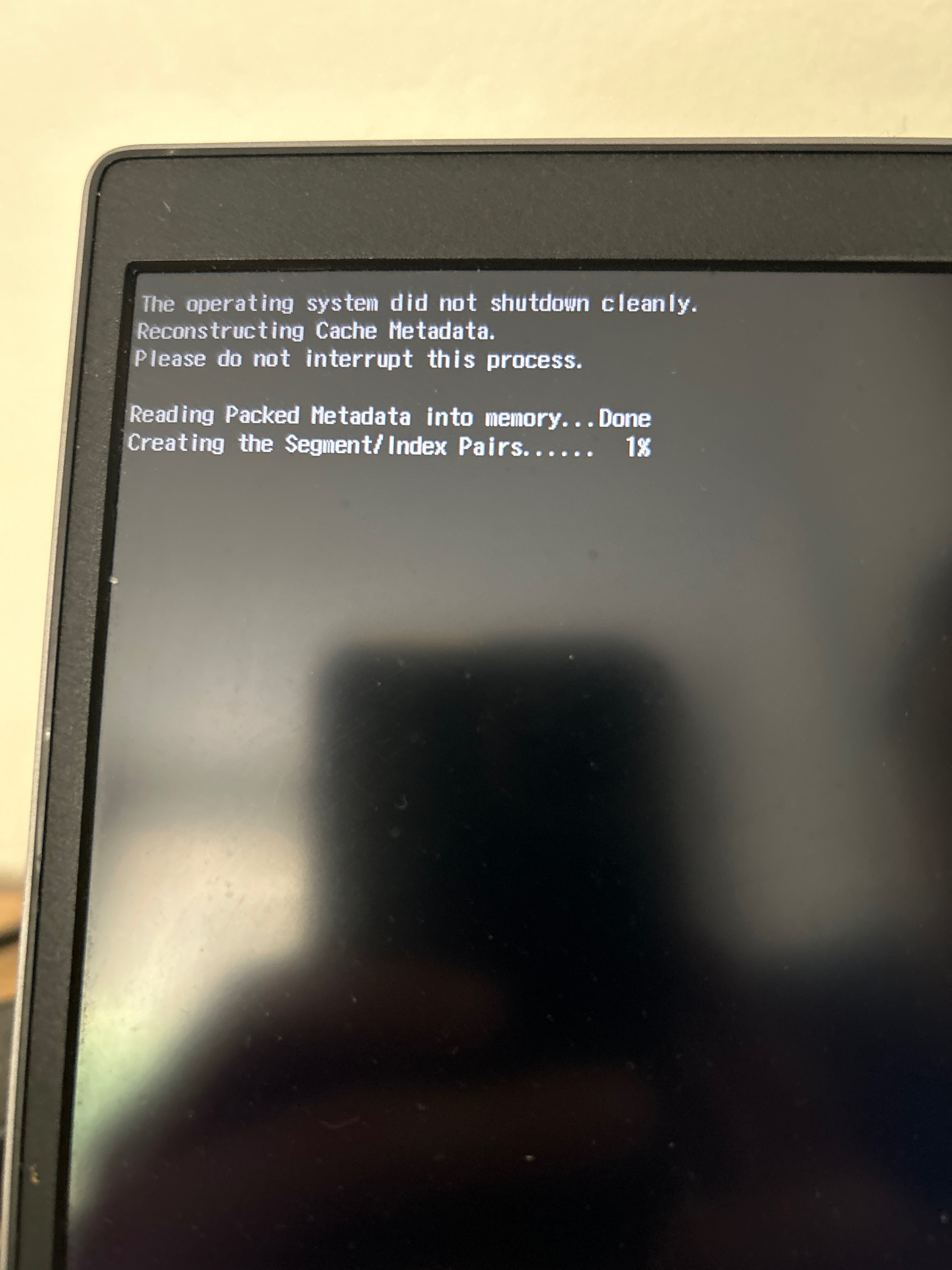 HP laptop stuck in Reconstructing Cache Metadata screen - Microsoft Q&A