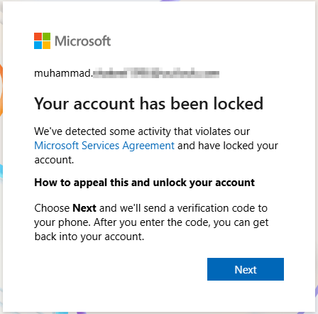 How to recover my blocked outlook.com account. i have recovery email ...