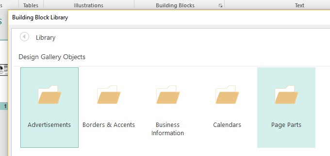 Saved building blocks in Publisher disappeared all of a sudden ...