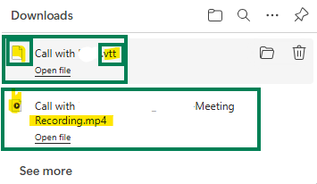 what are the file formats for a Teams mtg recording - Microsoft Q&A