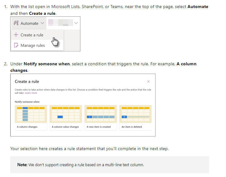Microsoft Lists - How to copy rules when copying lists? - Microsoft Q&A