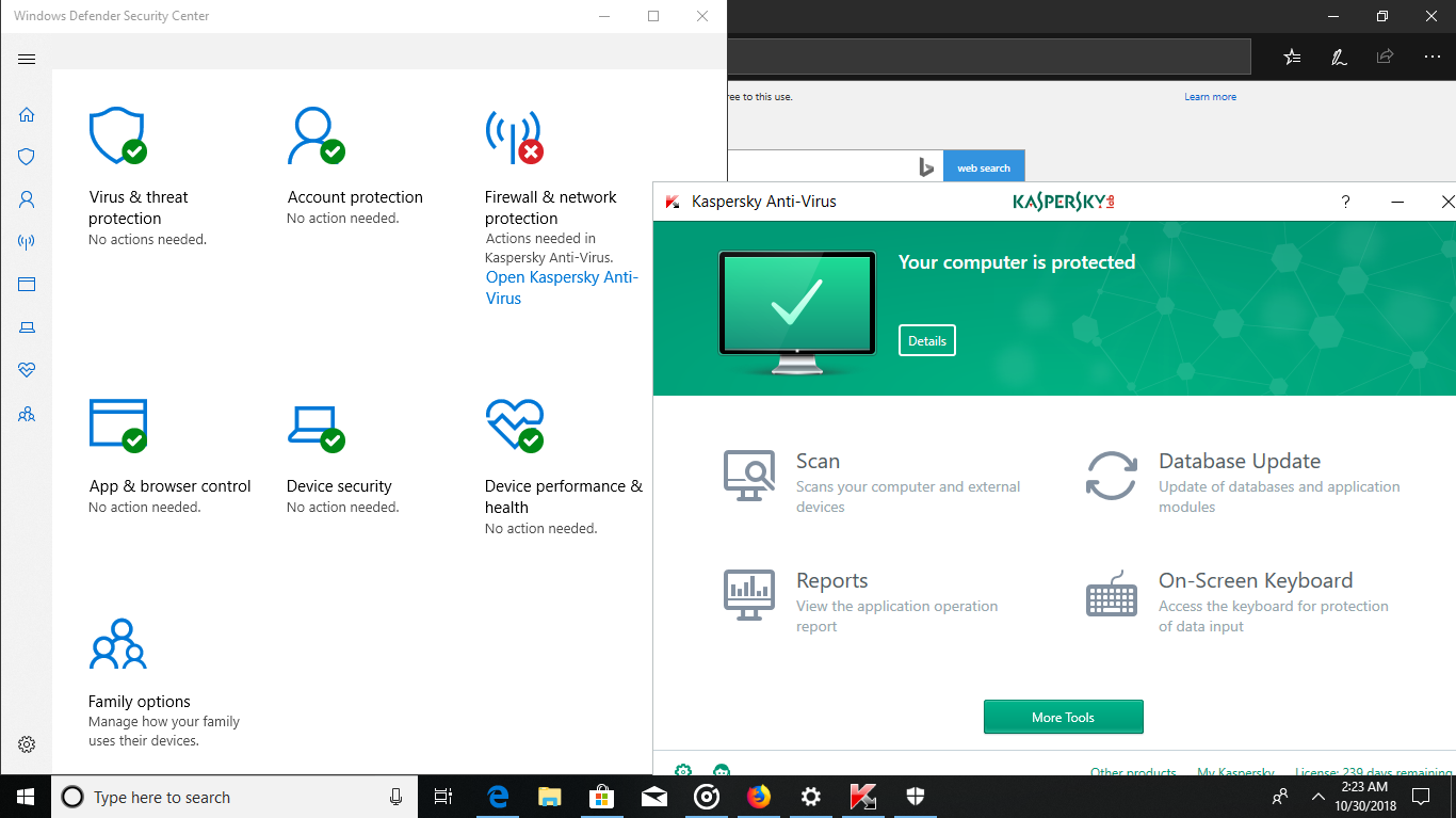 having problem with windows defender security center - Microsoft Q&A