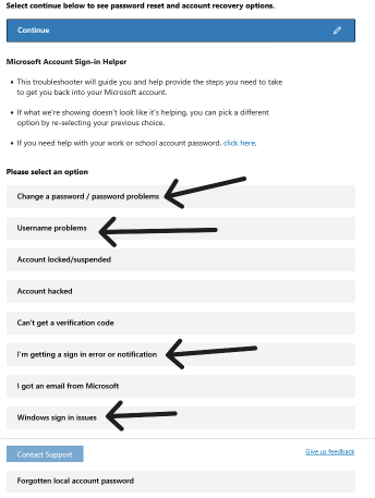 You've tried to sign in too many times with an incorrect account or ...
