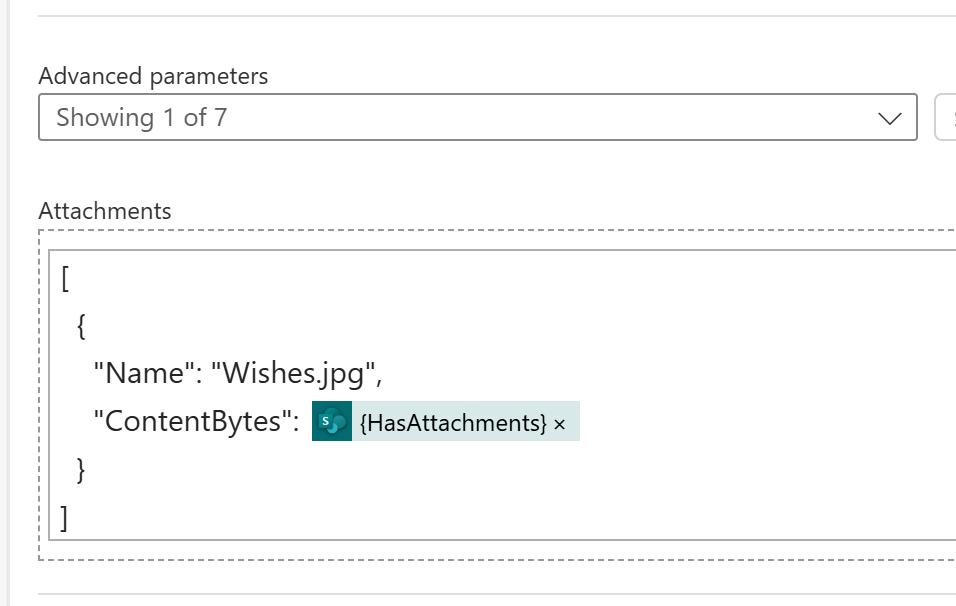 I created a flow with an attachment in email. The receiver unable to ...