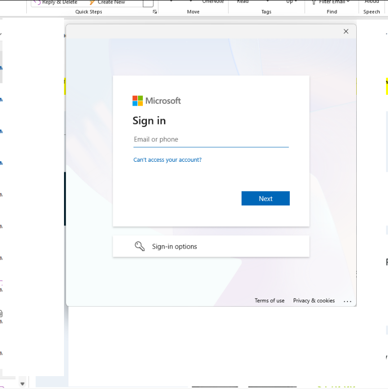 How do I stop outlook 2021 and newer from prompting for Microsoft ...