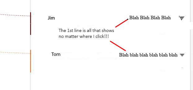 Comments show the first line only - Microsoft Q&A
