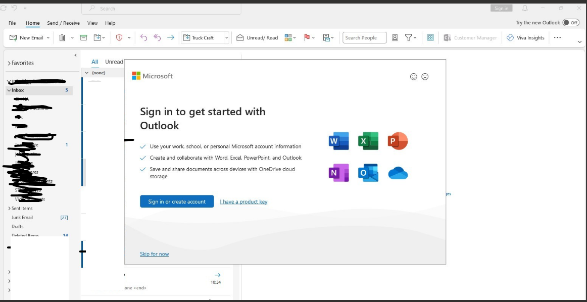 Outlook is nagging you with the “Sign in to get started” pop‑up ...