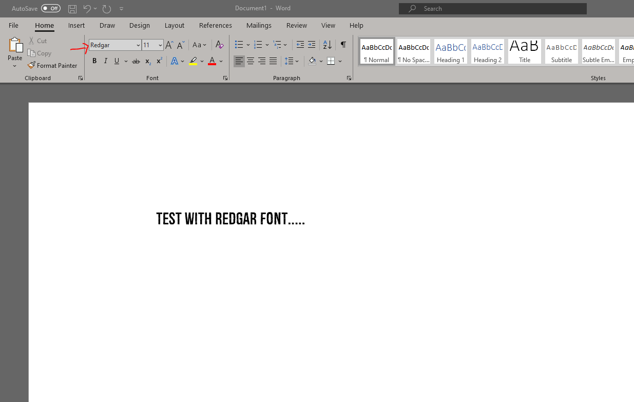 Imported Fonts not working in WORD - Microsoft Q&A