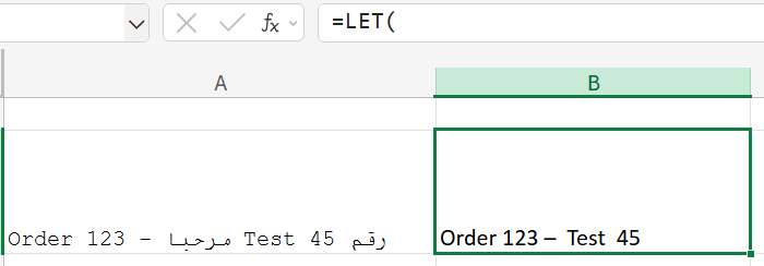 how to remove arabic characters from cells - Microsoft Q&A